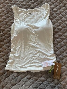 OGL White Scoop Neck Tank